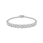 Triangle Link Daimond Gold Chain Bracelet