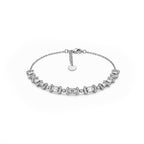 Vintage-Inspired Baguette & Pave Diamond Gold Bracelet