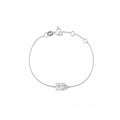 Minimalist Two-Stone Dainty Bracelet - Mixed Cut Adjustable Chain