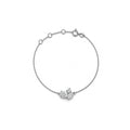 Dainty Rose Gold Mixed-Cut Cluster Bracelet