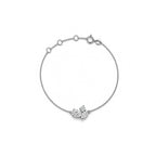 Dainty Rose Gold Mixed-Cut Cluster Bracelet