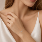 Dainty Mixed-Cut Double Stone Bracelet