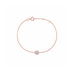 Radiant Teardrop | Dainty Pear Halo Centerpiece Bracelet