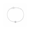 Radiant Teardrop | Dainty Pear Halo Centerpiece Bracelet