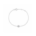 Radiant Teardrop | Dainty Pear Halo Centerpiece Bracelet