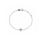 Geometric Starlight | Dainty Kite-Set Solitaire Bracelet