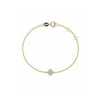 Geometric Starlight | Dainty Kite-Set Solitaire Bracelet