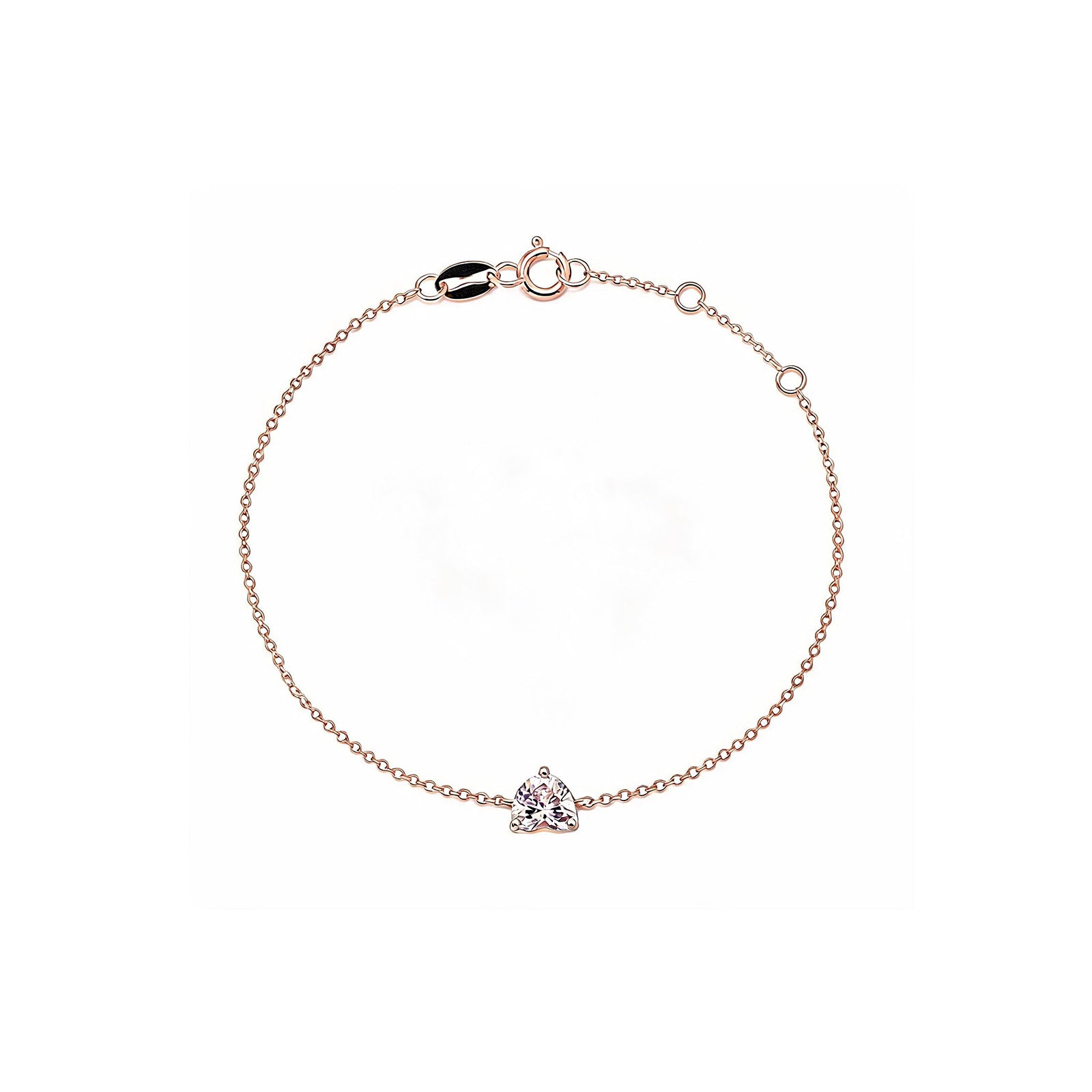 Geometric Edge | Dainty Trillion-Cut Solitaire Bracelet