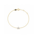 Geometric Edge | Dainty Trillion-Cut Solitaire Bracelet
