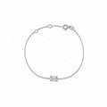 Gold-Tone Emerald Cut Crystal Bracelet