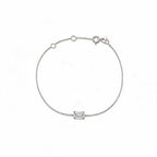 Gold-Tone Emerald Cut Crystal Bracelet