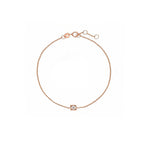 "The One" Square Diamond Rose Gold Bracelet