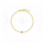 "The One" Square Diamond Rose Gold Bracelet