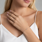 "The One" Square Diamond Rose Gold Bracelet
