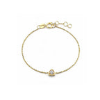 "Morning Dew" Teardrop Gold Bracelet