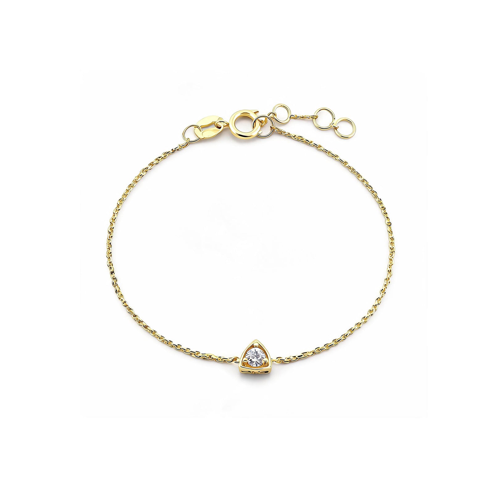 "Morning Dew" Teardrop Gold Bracelet
