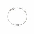 "Pure Light" Rectangular Diamond Gold Bracelet