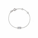 "Pure Light" Rectangular Diamond Gold Bracelet