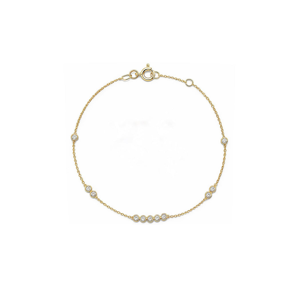 "Galaxia" Diamond Gold Bracelet