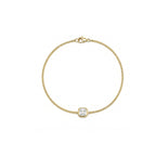 Modern Geometric Square Diamond Gold Bracelet