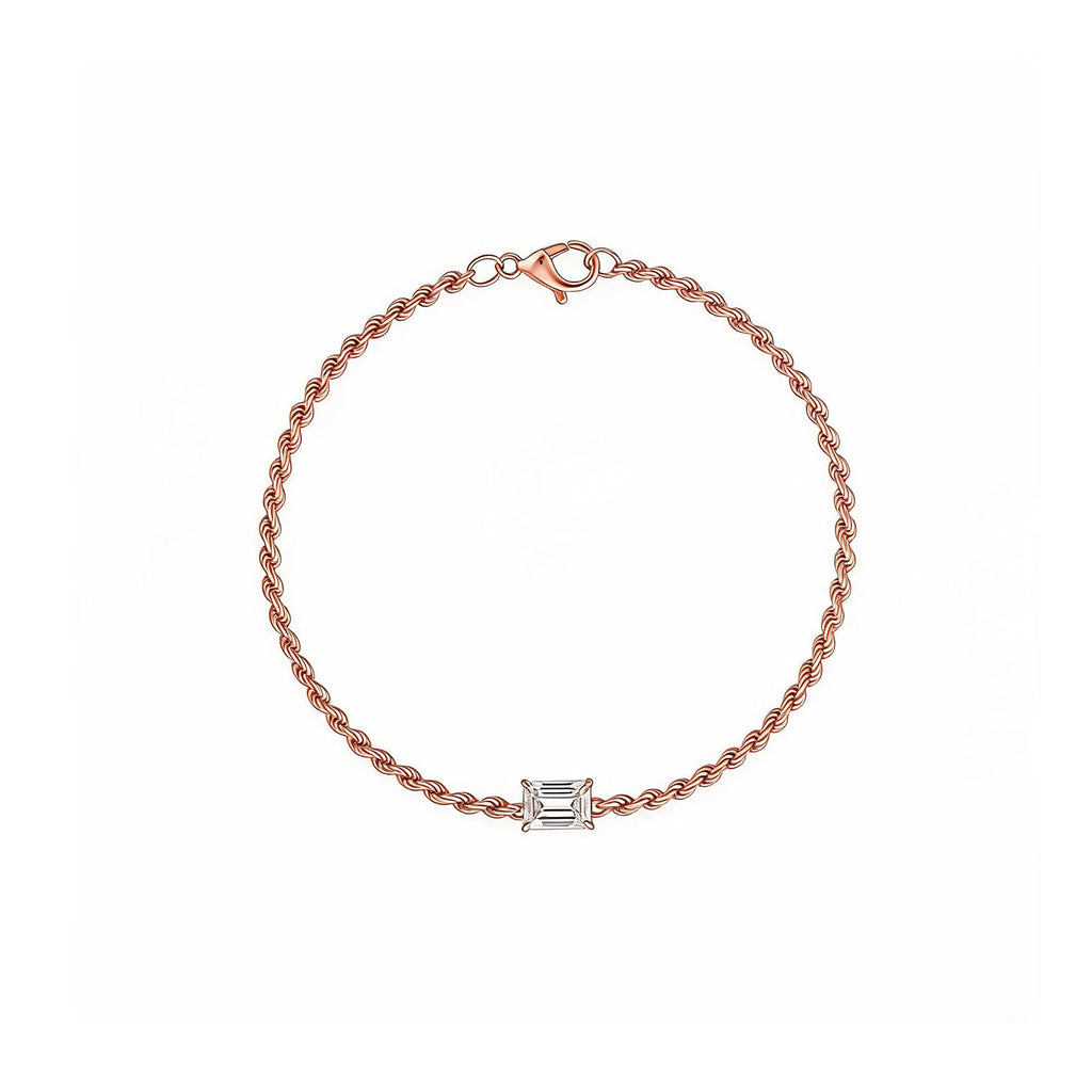 "Eternal Bond" Diamond Rope Gold Bracelet