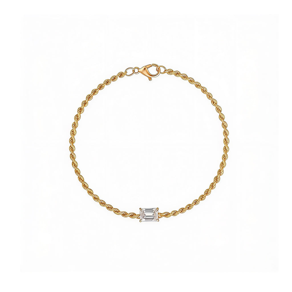 "Eternal Bond" Diamond Rope Gold Bracelet