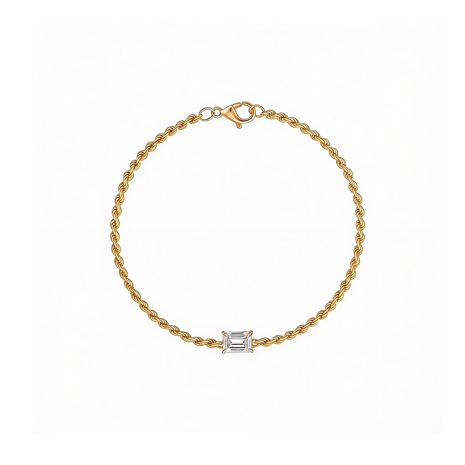 "Eternal Bond" Diamond Rope Gold Bracelet