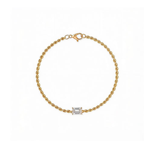 "Eternal Bond" Diamond Rope Gold Bracelet