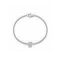 Princess-Cut Diamond Gold Dainty Prong Bracelet