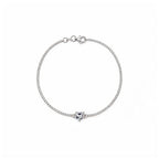 "Heartbeat Glow" Heart Diamond Gold Bracelet