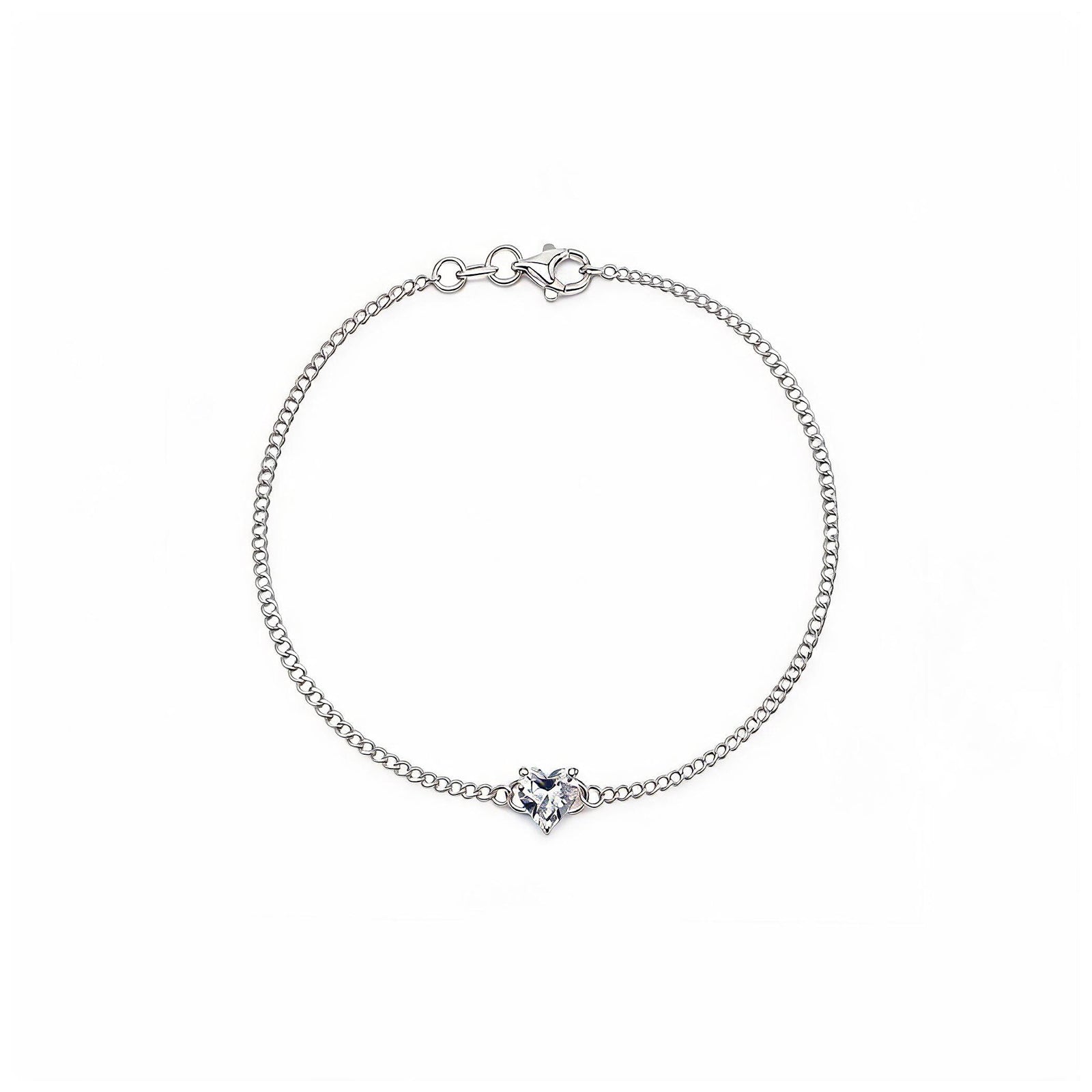 "Heartbeat Glow" Heart Diamond Gold Bracelet