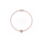 Geometric Trillion Diamond Gold Bracelet