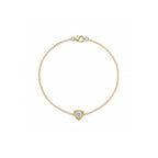 Geometric Trillion Diamond Gold Bracelet