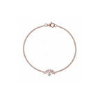 "Floral Dream" Rose Gold Cluster Diamond Bracelet