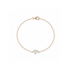 "Floral Dream" Rose Gold Cluster Diamond Bracelet