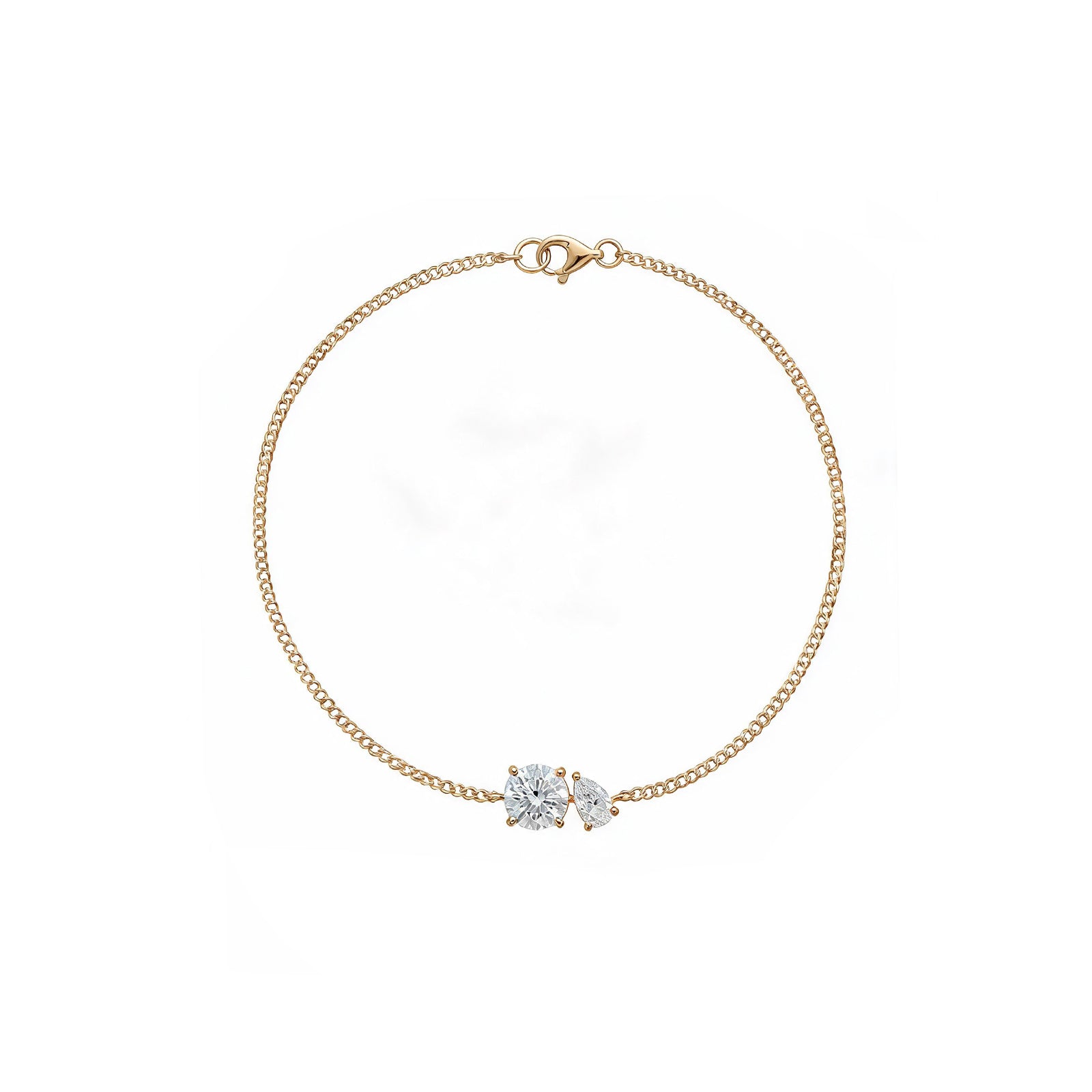 "The Perfect Pair" Diamond Gold Bracelet