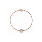 "Tender Glow" Oval Diamond Gold Bracelet