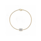 "Tender Glow" Oval Diamond Gold Bracelet