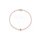 Minimalist Teardrop Solitaire Gold Bracelet