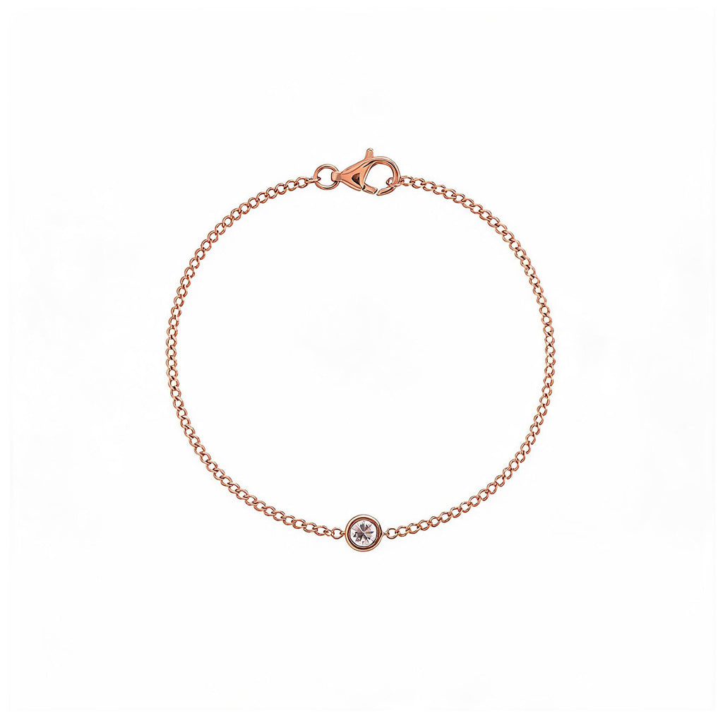 Minimalist Round Diamond Bracelet