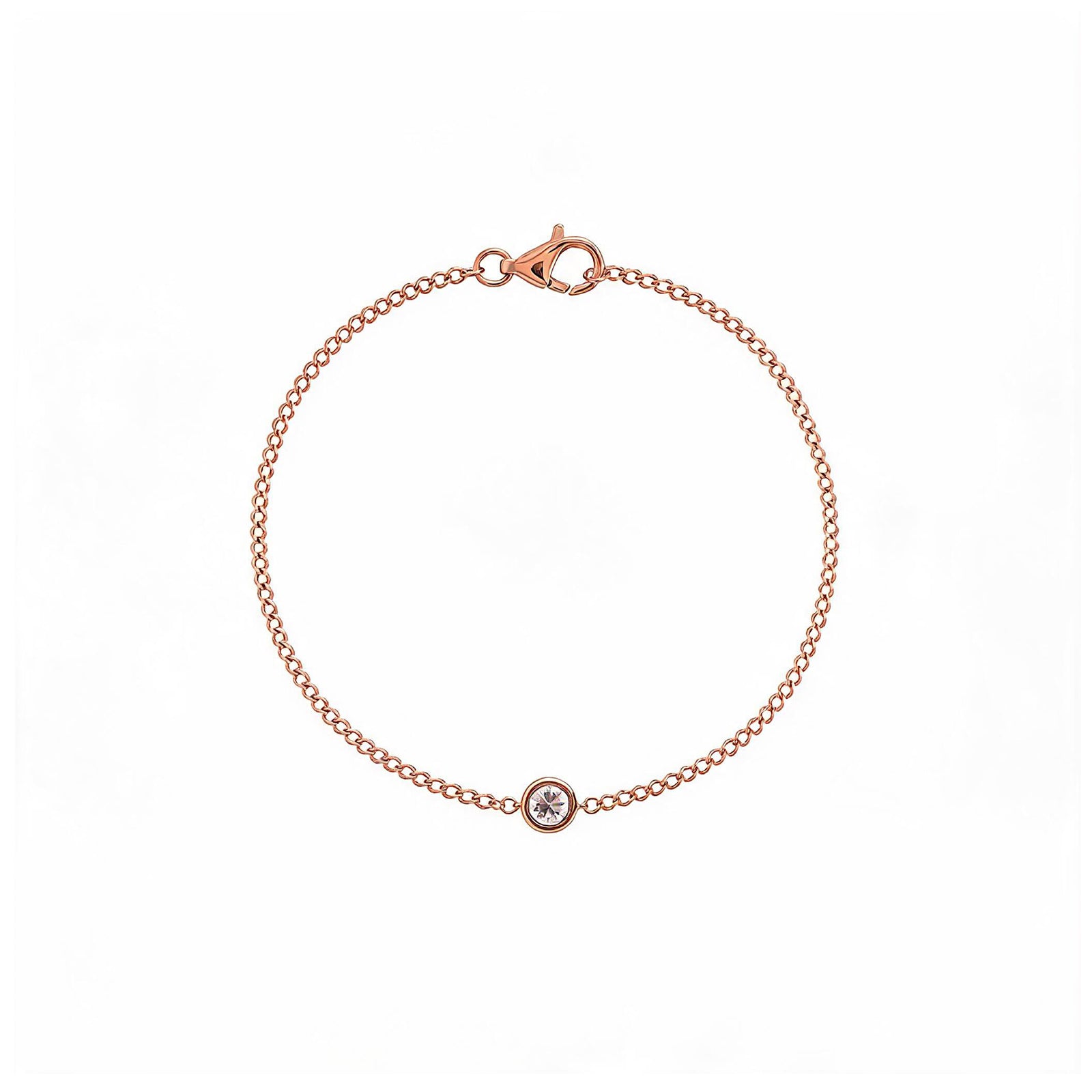 Minimalist Round Diamond Bracelet