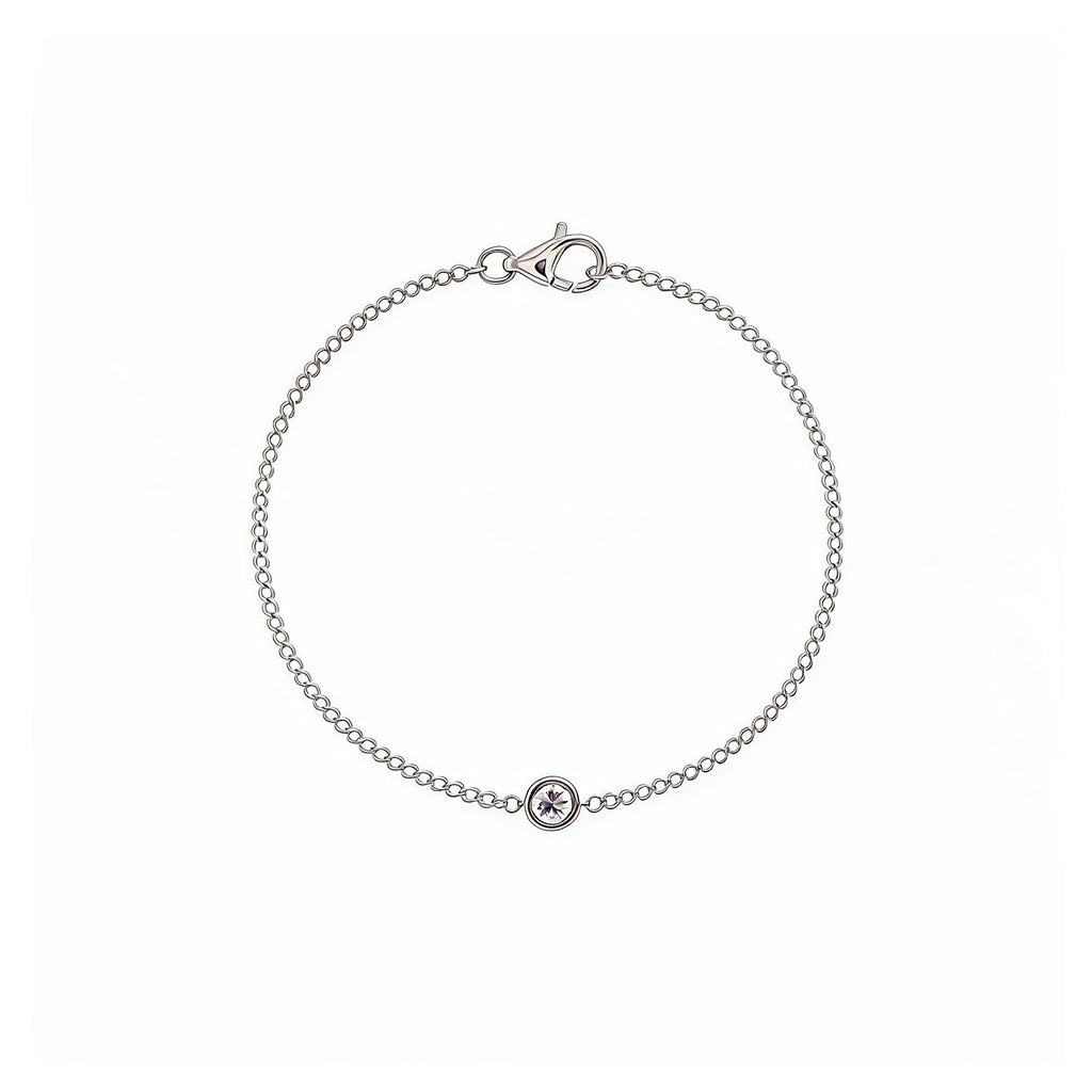 Minimalist Round Diamond Bracelet