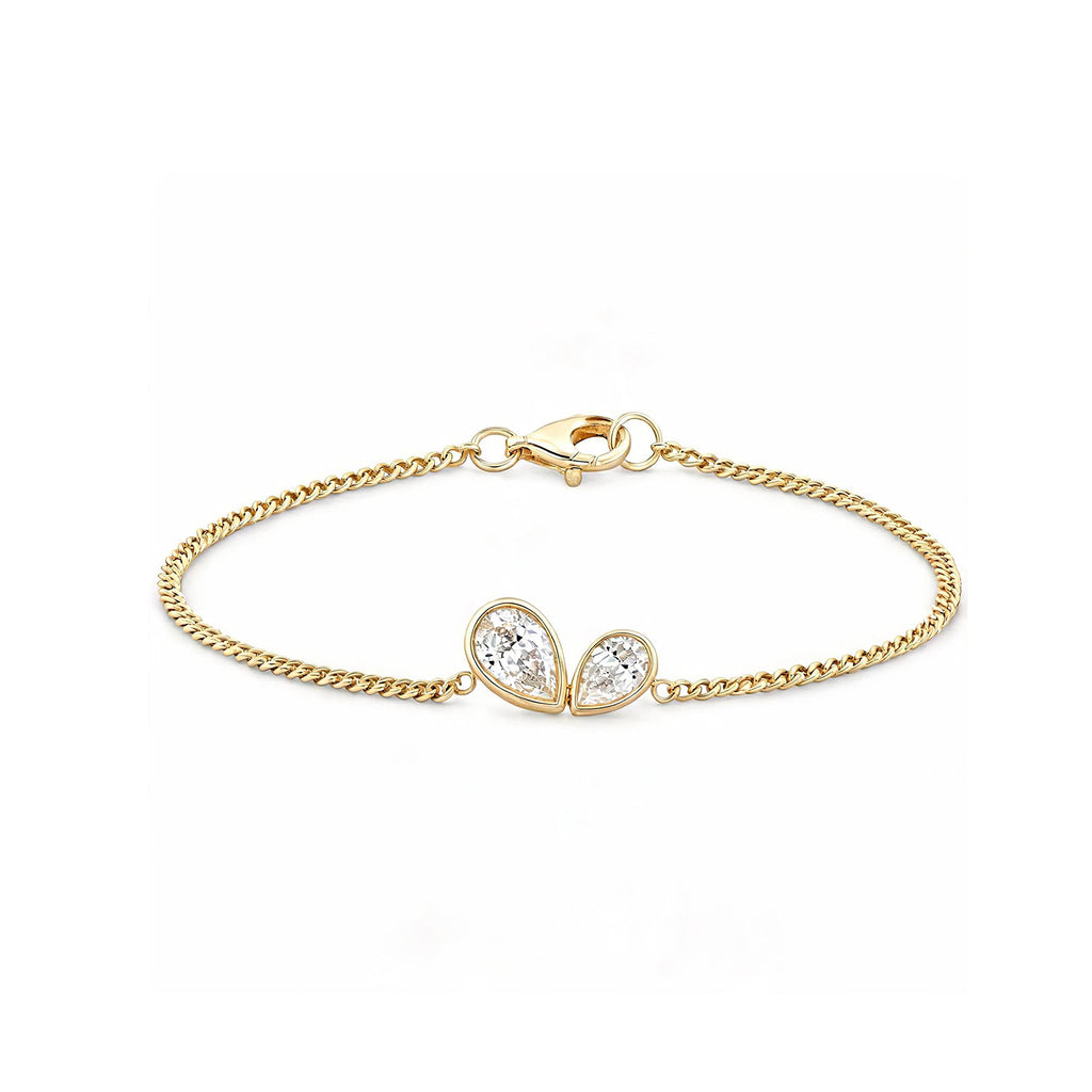 Double Pear Drop Bracelet