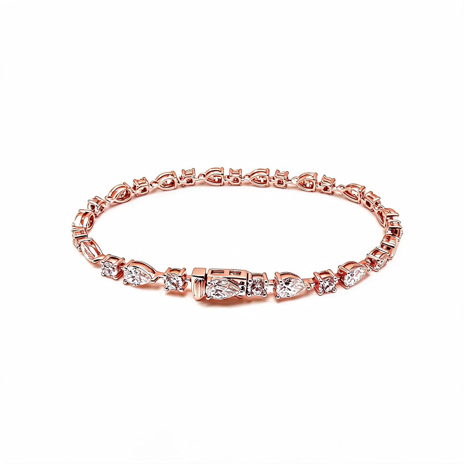 "Eternal Glow" Pear-Cut Diamond Bracelet