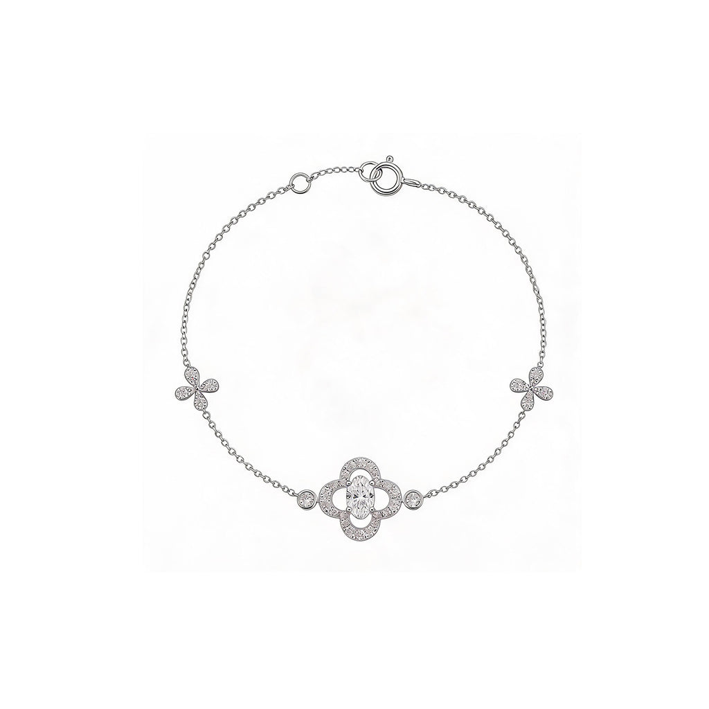 "Lucky Kiss" Shimmering Clover Bracelet