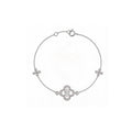 "Lucky Kiss" Shimmering Clover Bracelet
