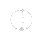 "Lucky Star" Shimmering Clover Dainty Bracelet