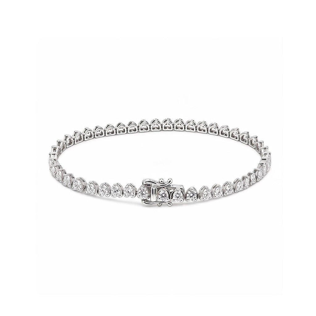 "Heartbeat Glow" Romantic Heart-Link Bracelet