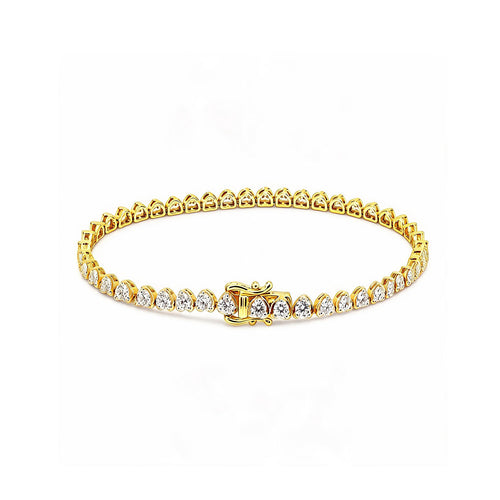 "Heartbeat Glow" Romantic Heart-Link Bracelet
