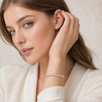 "Heartbeat Glow" Romantic Heart-Link Bracelet